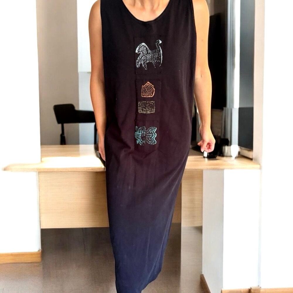 Vintage BLUE CACTUS Made in USA Large